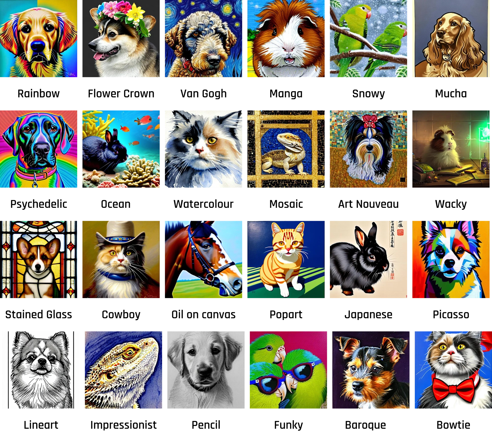 AI Draw Image styles